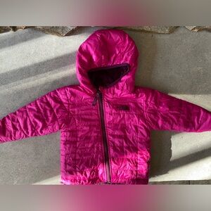 North Face fuschia baby girl jacket 6-12 months